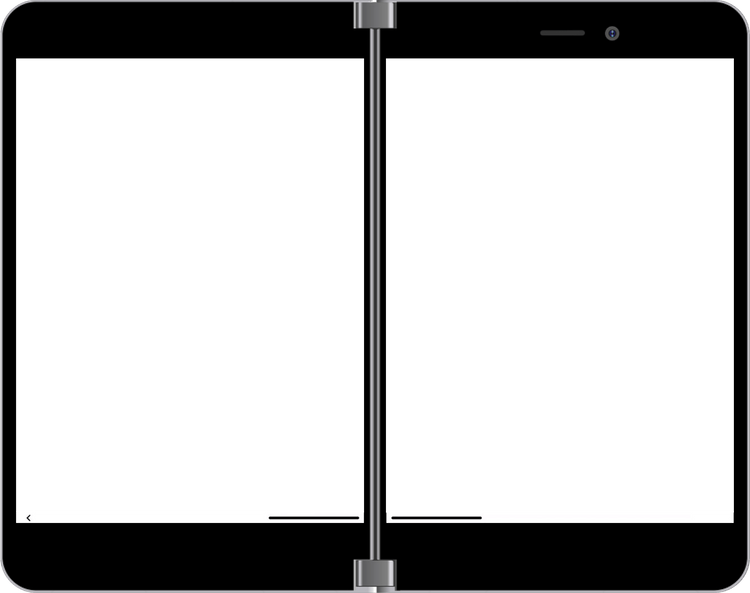 Opened fold phone mockup showing a mobile browser preview.